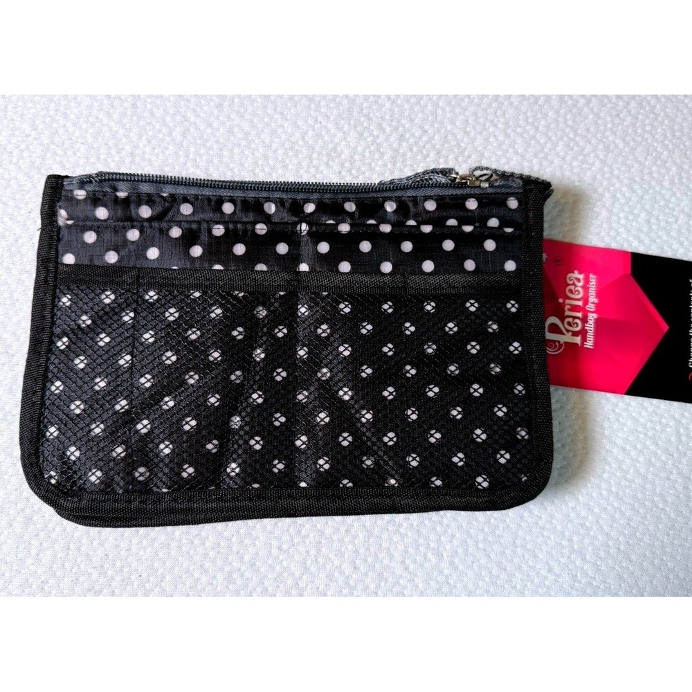 Perica Handbag Organizer Purse Insert Large Liner Tidy Bag NWT 6x9"